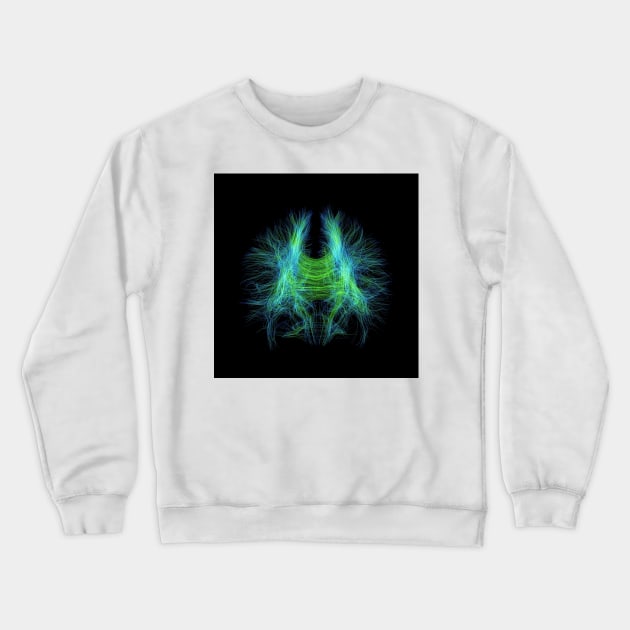 Brain fibres, DTI MRI scan (C017/7099) Crewneck Sweatshirt by SciencePhoto